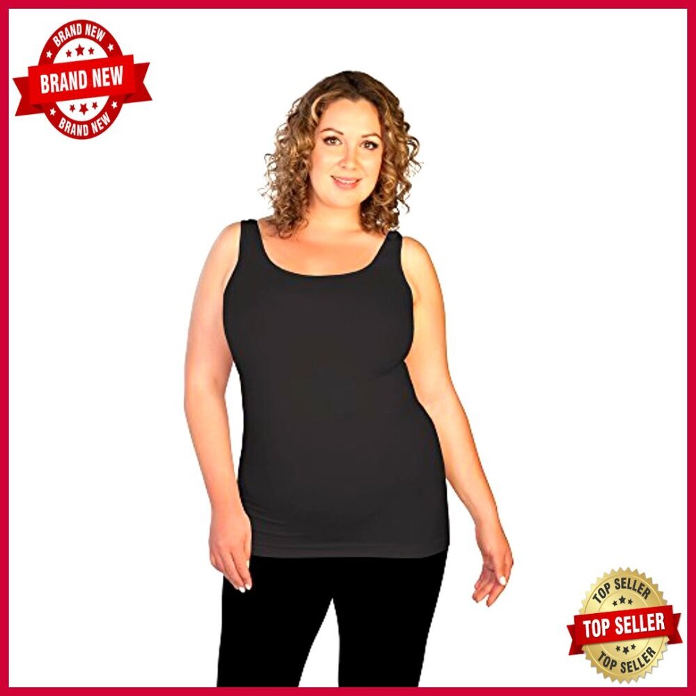 Plus Size Tank Top Shapewear Camisole Nylon Spandex Smoothing - Picture 2 of 3